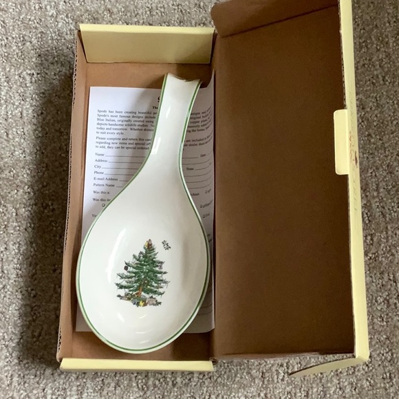 Spode Christmas Tree Spoon Rest - Picture 4 of 5